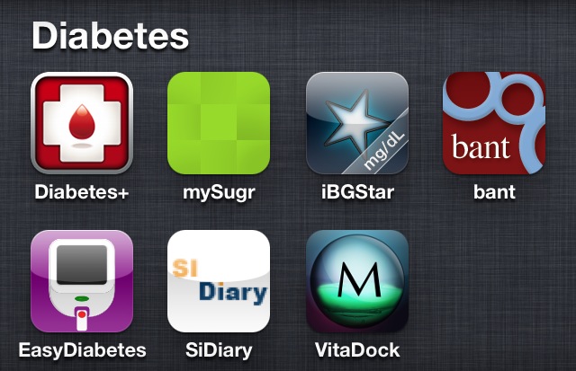 Eine Auswahl verschiedener Diabetes-Apps für das iPhone